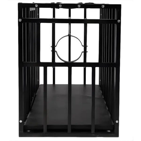 Heavy duty extra large confinement cage with reinforced frame and secure enclosure design for durability and stability
