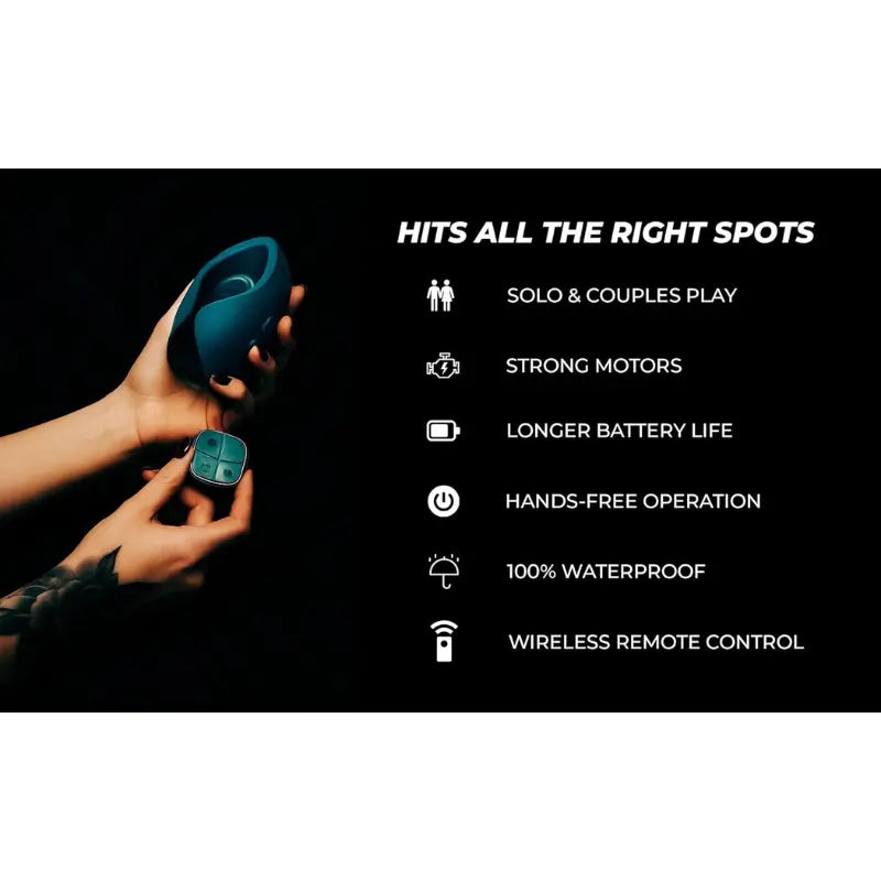 Hot Octopuss Pulse Duo Rechargeable Remote Control Vibrating Stroker Blue