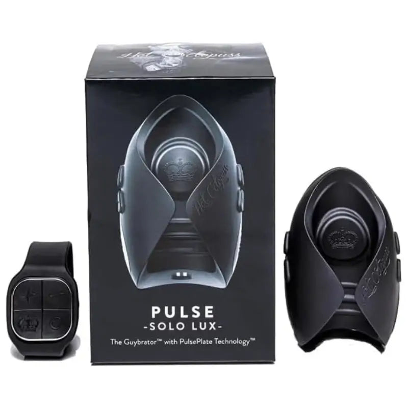 Hot Octopuss Pulse Solo Lux Rechargeable Remote-Controlled Vibrating Stroker Black