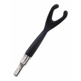 KinkLab Neon Wand Obsidian Intensity Kit, Black Solid-State Violet Wand with Electro-Whip and Flex Capacitor
