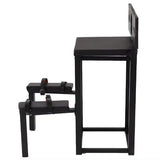 Kneeling stockade restraint bench side view showing head support and reinforced frame - BDSM Authority