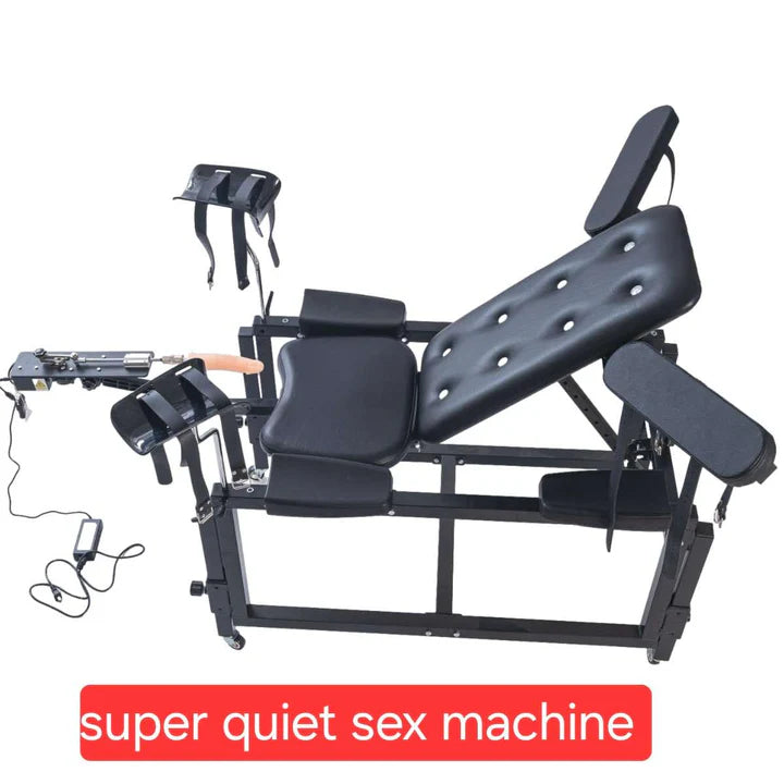 Lux adjustable bondage bench system with quiet mechanism, reinforced frame, and ergonomic adjustable positioning design
