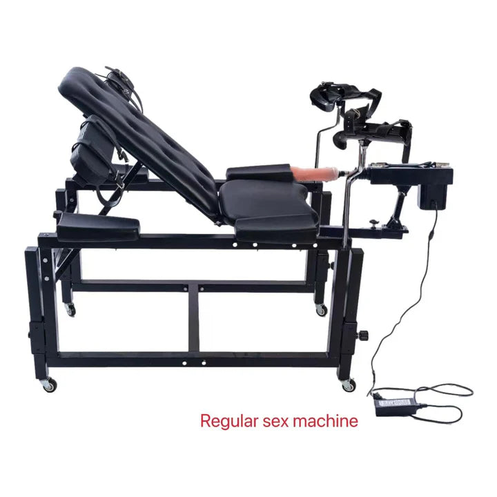 Lux adjustable bondage bench system with standard mechanism, reinforced frame, and adjustable positioning design