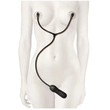 Merci Swell Auto Vibrating Nipple Sucker Cups in Black with Hands-Free Suction and 7 Vibration Functions