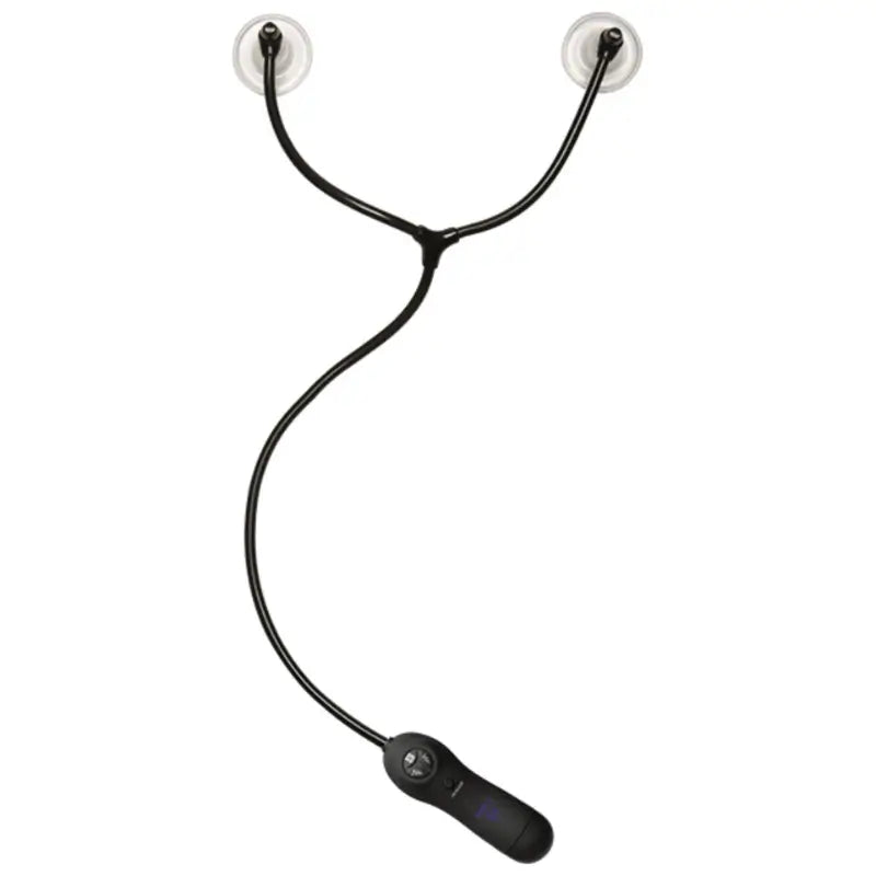 Merci Swell Auto Vibrating Nipple Sucker Cups in Black with Hands-Free Suction and 7 Vibration Functions