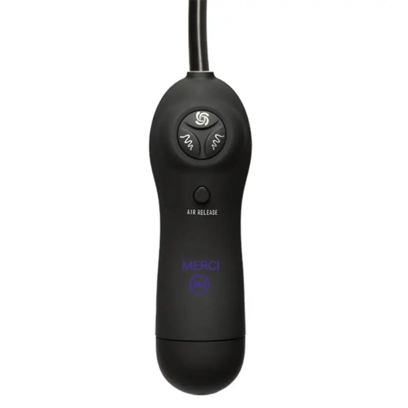 Merci Swell Auto Vibrating Nipple Sucker Cups in Black with Hands-Free Suction and 7 Vibration Functions