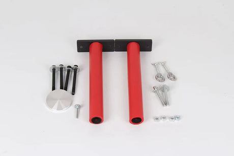 Multi-position bondage stand included accessories with PU leather cuffs neck clamp and cushion - BDSM Authority