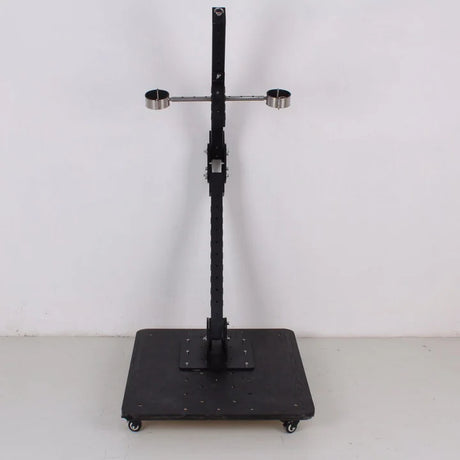Mobile stockade pillory full unit with reinforced frame and wheeled base for commercial restraint use - BDSM Authority