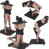 Multi-Position Mobile Stockade Pillory Commercial Restraint & Display System and features – mobile BDSM stockade with adjustable restraint positions, reinforced frame, locking wheel base, and durable commercial-grade construction.