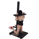 Multi-Position Mobile Stockade Pillory Commercial Restraint & Display System model – mobile BDSM stockade with reinforced frame, adjustable restraint openings, lockable wheels, and commercial-grade construction for stable positioning and display use.
