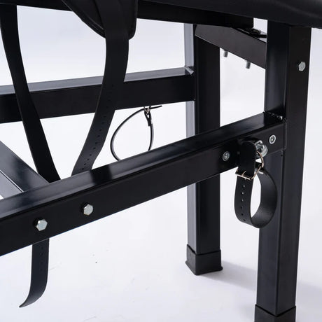 Punishment goat padded leg rest and split-leg support - BDSM Authority