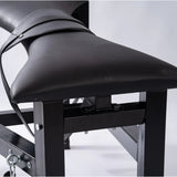 Multi-Position Punishment Goat for Controlled Positioning and Split-Leg Restraint with body pads, heavy-duty BDSM restraint furniture featuring reinforced frame, padded supports, and adjustable split-leg positioning system for secure stability and comfort.
