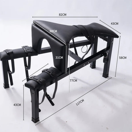 Punishment goat dimension and specification diagram - BDSM Authority