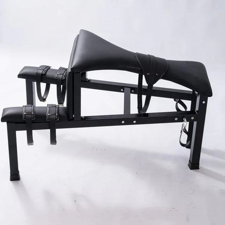 Punishment goat side view with posts and cushions - BDSM Authority