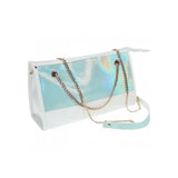 Ouch! International Paris Collection 8-Piece Bondage Kit with Iridescent Handbag, Collar and Leash, Cuffs, Flogger and Rechargeable Vibrating Bullet
