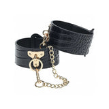 Ouch! International Rome Collection 8-Piece Bondage Kit with Iridescent Handbag, Collar, Cuffs, Flogger and Vibrating Bullet