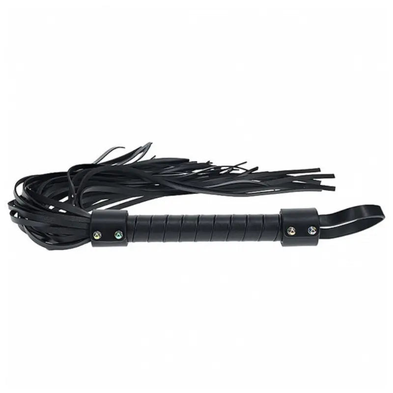 Ouch! International Venice Collection 8-Piece Bondage Kit with Iridescent Handbag, Collar, Cuffs, Flogger and Vibrating Bullet