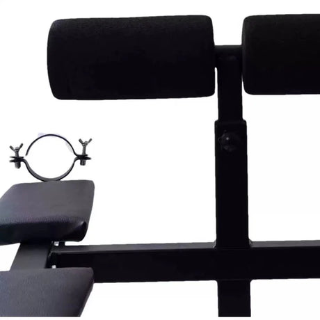 Penalty Goat bench head left close-up showing cuff attachment detail - BDSM Authority
