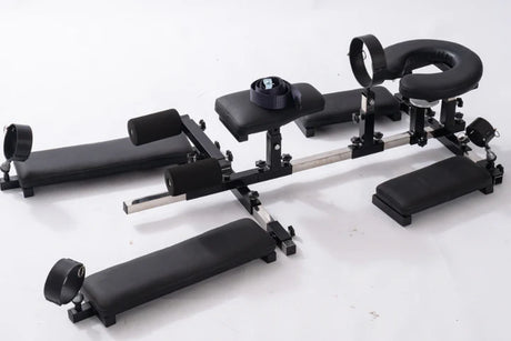 Portable Doggy Style Restraint Platform – compact BDSM furniture with stable frame design, adjustable restraint points, and portable structure for secure positioning and easy setup.
