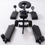Portable Doggy Style Restraint Platform front view – compact BDSM restraint platform with stable frame, adjustable support points, and portable design for secure positioning.
