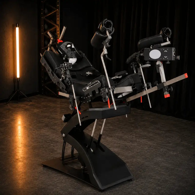 Premium electric wellness chair AMOOSER-3 with adjustable positioning and reinforced support frame design
