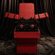 Premium burgundy fun chair HQTK-009 with padded seating and reinforced support frame design

