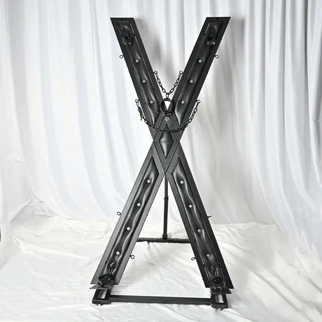 Premium metal X-shaped floor-standing frame HQJS-003B front view industrial storage rack
