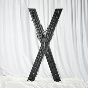 Premium metal X-style wall rack HQJS-003A front view industrial storage rack
