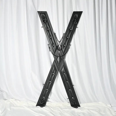 Premium metal X-style wall rack HQJS-003A front view industrial storage rack
