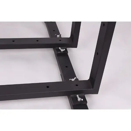 Red Cushion spanking bench support stands and steel frame panels - BDSM Authority