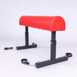 Red Trojan Horse Restraint Bench Adjustable BDSM Positioning System, heavy-duty adult bondage furniture with padded bench design and adjustable restraint points for secure positioning and support.

