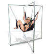 Premium leather sex sling with stirrups and D-rings: suspension bondage sling for couples - BDSM Authority