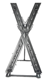 Elegant Noir St. Andrew's cross base and leg stand detail - BDSM Authority