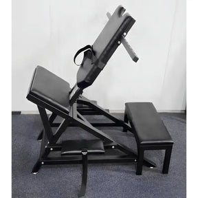 Studio-grade BDSM bench HQJS-037 with padded surface and reinforced adjustable support frame design
