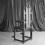 Studio-grade bondage chair HQJS-004 with leg spread restraint design right view product image
