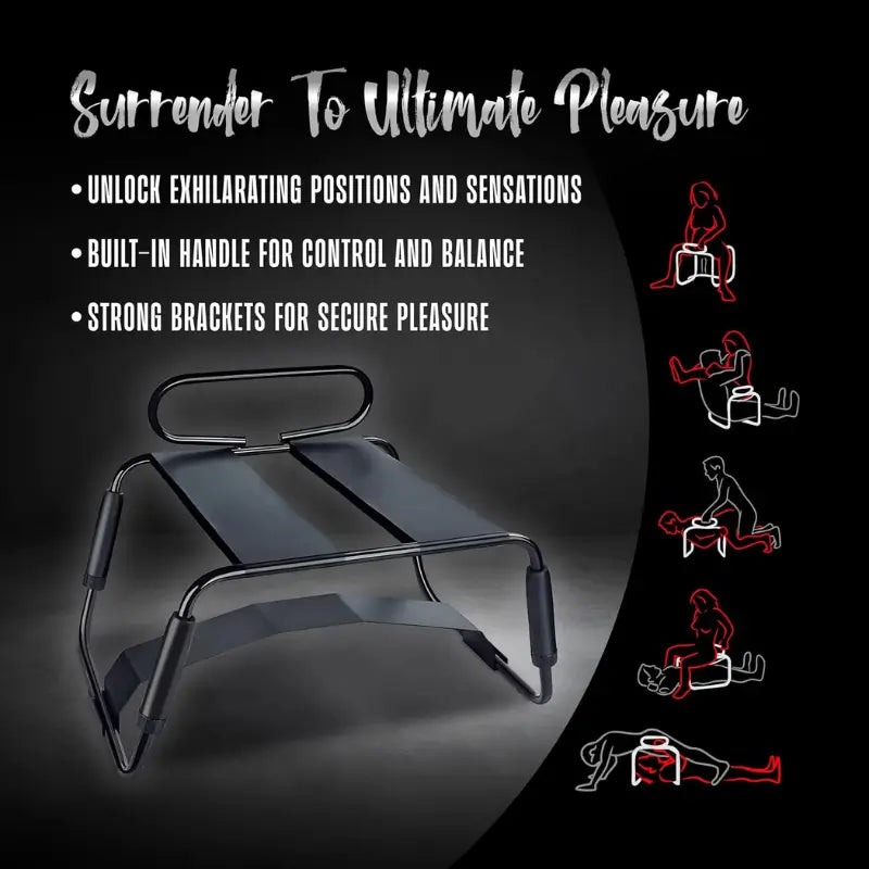 Temptasia Surrender Sex Chair Black