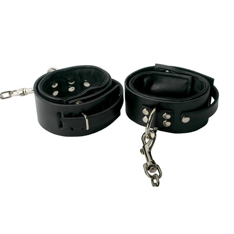 Strict Leather Sling and Stirrups ankle cuffs detail gallery view 3, BDSM Authority