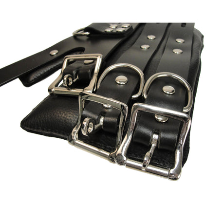 Suspension cuff D-ring detail, BDSM Authority