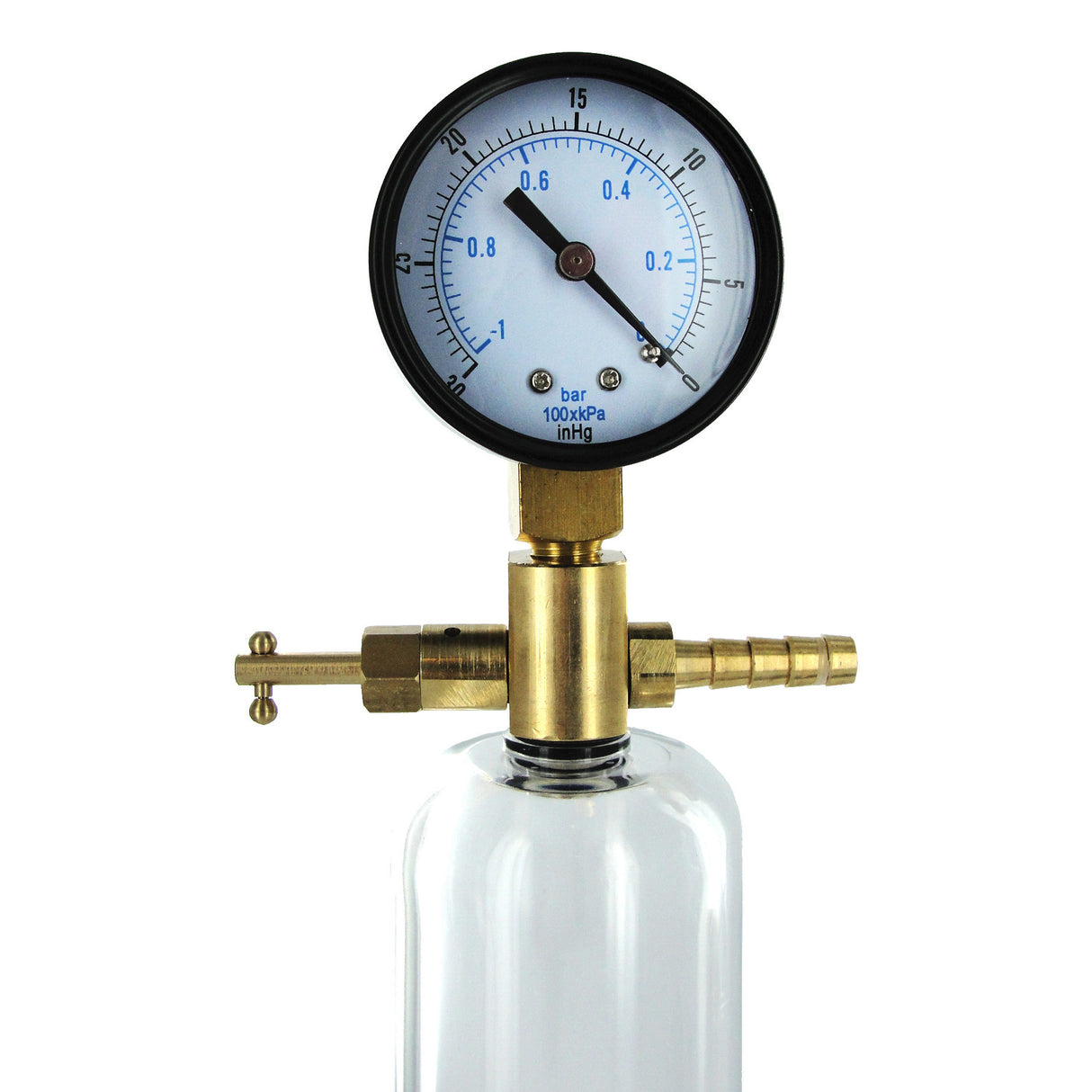 Bionic Electric Pump Kit brass pressure gauge detail gallery view 3