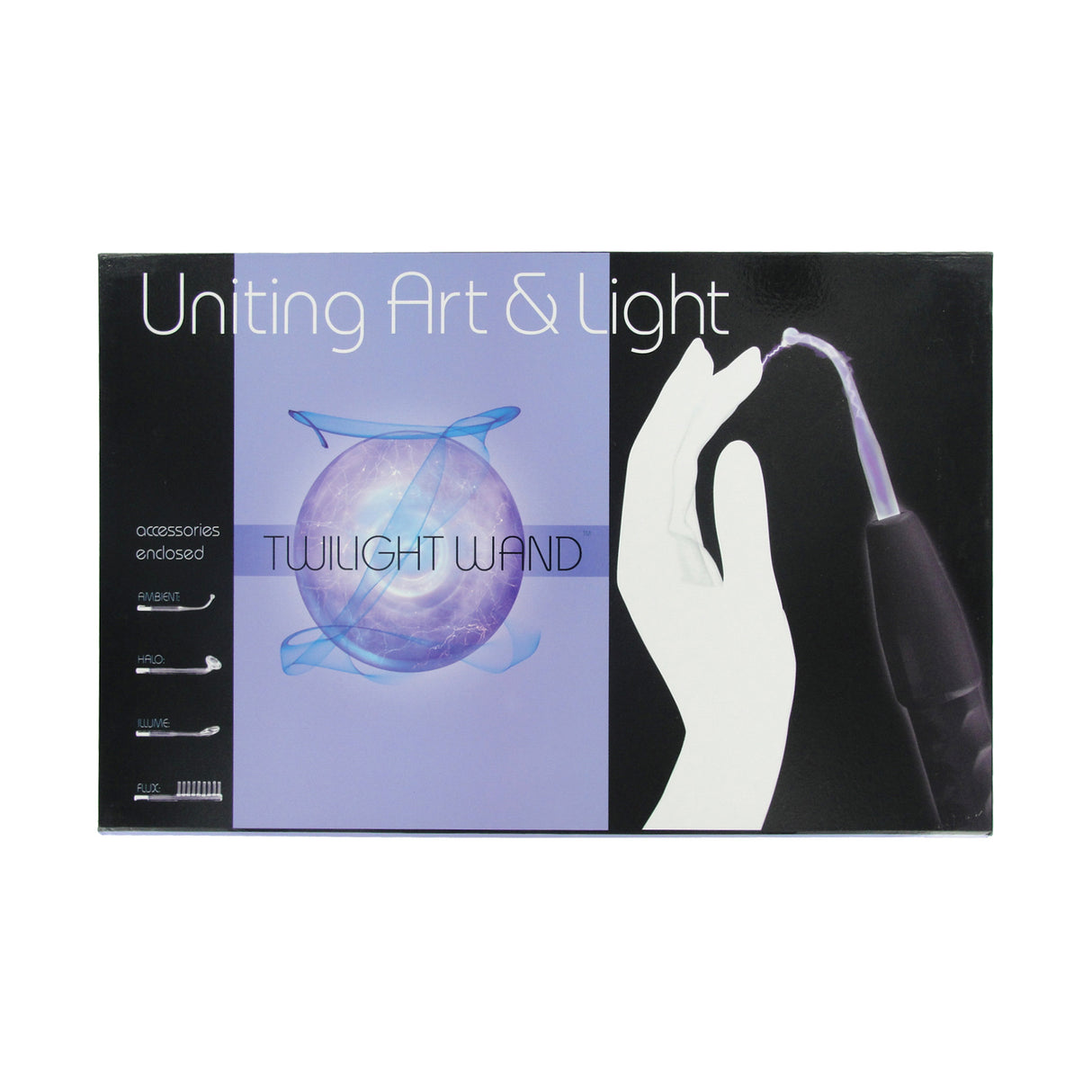 Zeus Twilight violet wand kit retail packaging - BDSM Authority