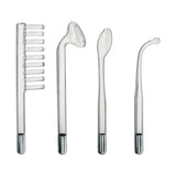 Four interchangeable glass electrode tips for the Zeus Twilight violet wand - BDSM Authority