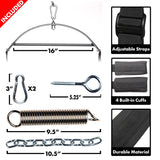 Trinity sex swing straps, padded supports and torque bar components laid out - BDSM Authority
