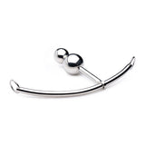 DuoSphere curved steel bondage hook with sliding beaded plug - BDSM Authority