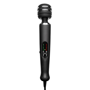 Black Zeus Arcana electro vibe wand with silver accents - BDSM Authority