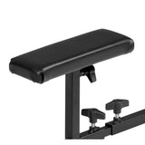 Full setup view of pillory bondage stockade with chest pad and penetration rod mechanism - BDSM Authority