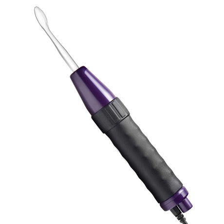 Purple Zeus Deluxe Twilight violet wand with glass electrodes and cable - BDSM Authority