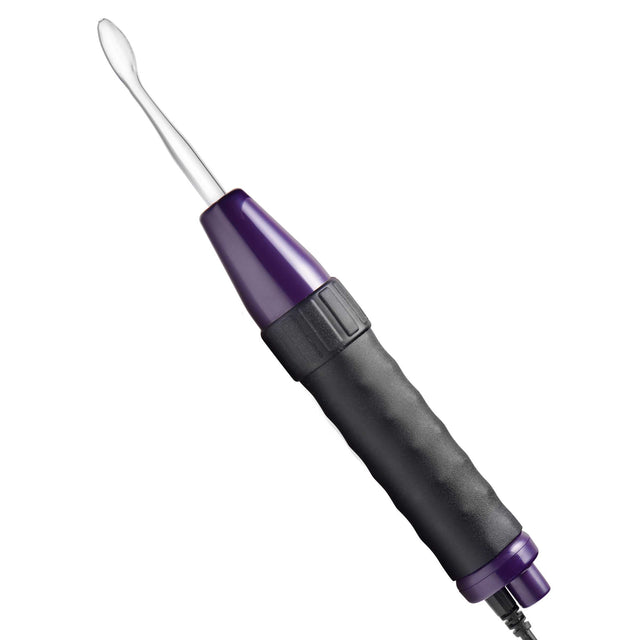 Purple Zeus Deluxe Twilight violet wand with glass electrodes and cable - BDSM Authority