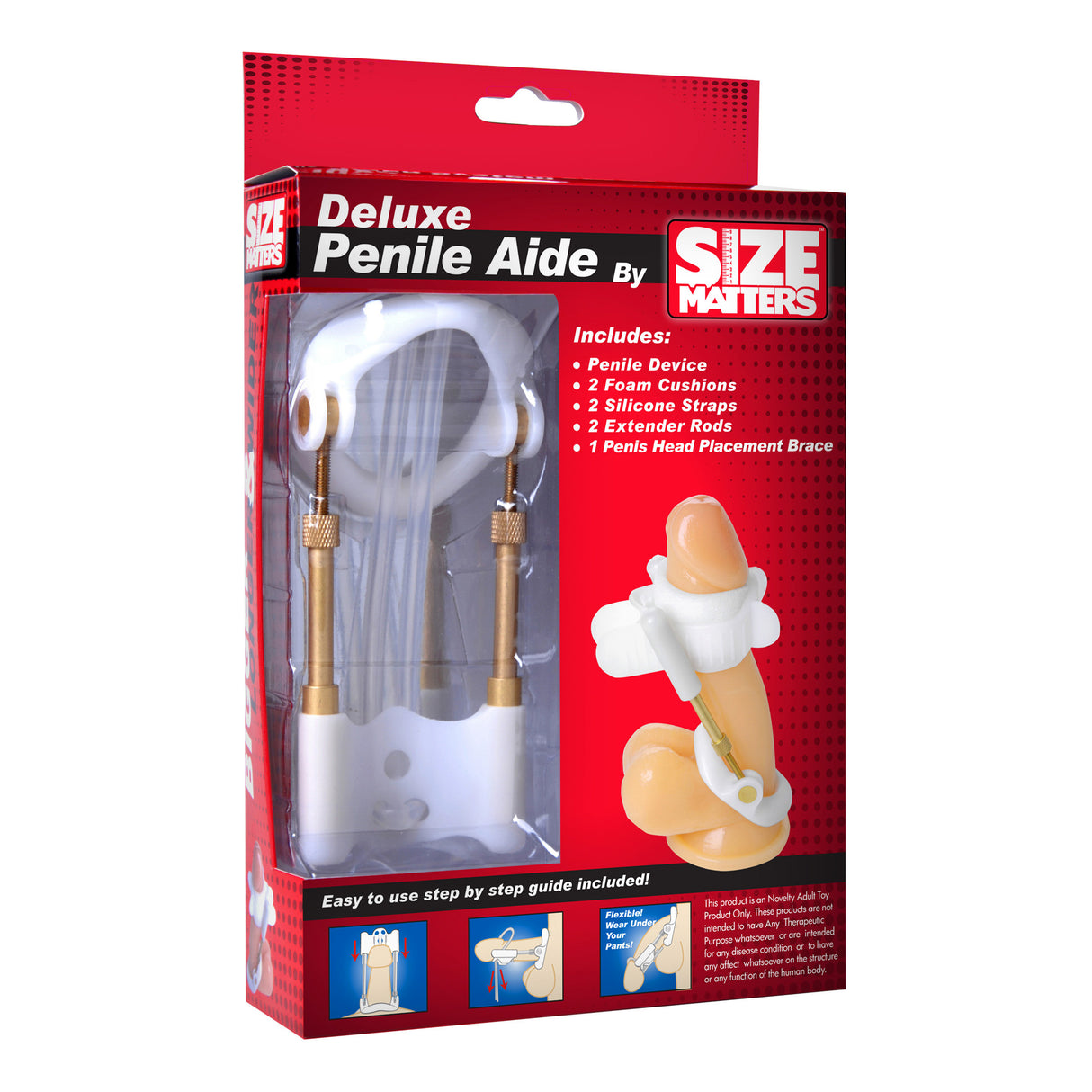 Size Matters Deluxe Penile Aide System retail package - BDSM Authority