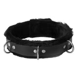 Fur Lined Leather Bondage Essentials Kit detail view 2 - BDSM Authority