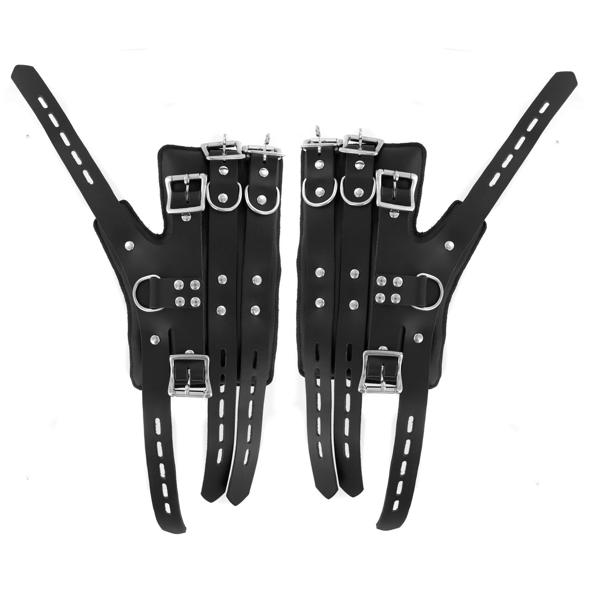 Heavy-duty suspension kit leather cuff detail closeup - BDSM Authority